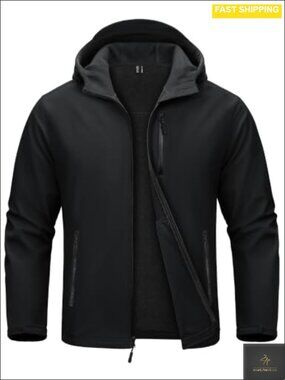 MAGCOMSEN Men's Waterproof Fleece Lined Softshell Rain Jacket